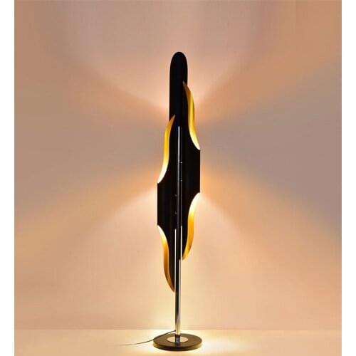 Luxury Metal Floor Lamps Modern Black Standing Floor Lights For Hotel Study Bedroom Living Room Decor Home Floor Lamps FA105