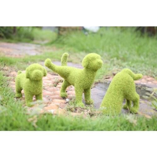 Dog/Mushroom Shaped Patio Sculpture, Mini Micro Landscape Figurines for Garden Decoration, Christmas Halloween Decorations