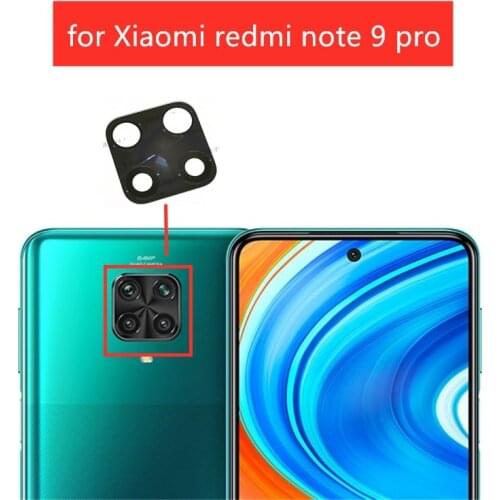 2pcs for Xiaomi redmi note 9 pro Back Camera Glass Lens Rear Camera Glass with 3M Glue Max Repair Spare Part