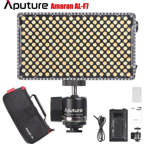 Aputure Amaran AL-F7 Camera Light 3200-9500K CRI/TLCI 95+ Led Most Versatile On Camera LED Video Light Photography Lighting