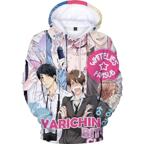 Manga Yarichin Club 3D Printed Hoodies Men Women Sweatshirts Anime Pullover Streetwear Fashion Hip Hop Regular Autumn Clothing