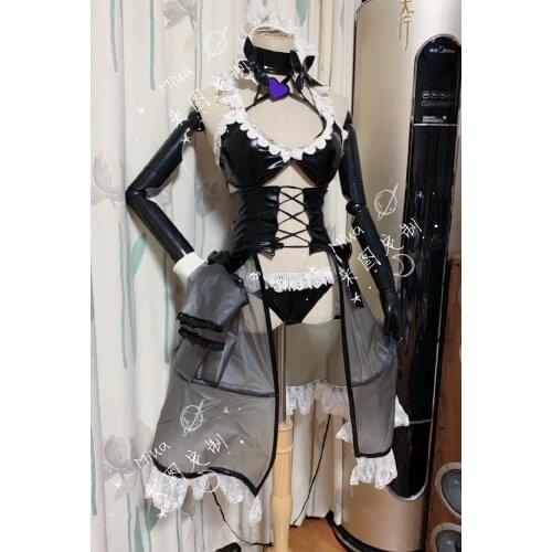 Anime Azur Lane Illustrious Maid Outfit Sexy Dress Full Set Any Size Cosplay Costume Halloween Women Free Shipping New 2020