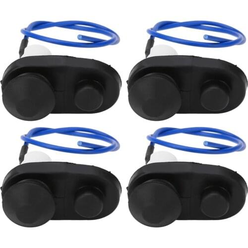 Universal 4pcs Auto Car Interior Door Light Lamp Switch Button Interior Parts Black Accessories Parts 5x2.5cm