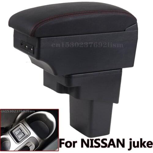 Car Armrest For Nissan Juke Car Central Armrest Storage Box cup holder modification accessories Retrofit parts