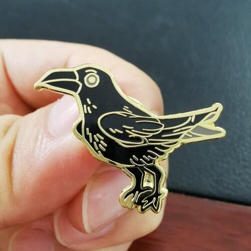 Black Raven Brooch the modern vampire and 20th century symbol of the undead