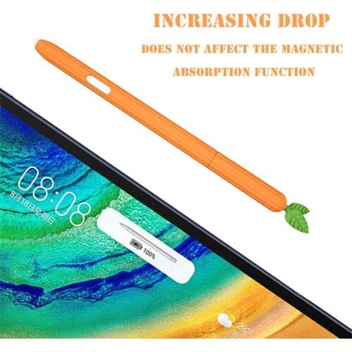 Pencil Protective Case Fruit And Vegetable Anti-drop Magnetic New Silicone Pen Cover Protector For Samsung S6 Lite Pen/S7 Pen