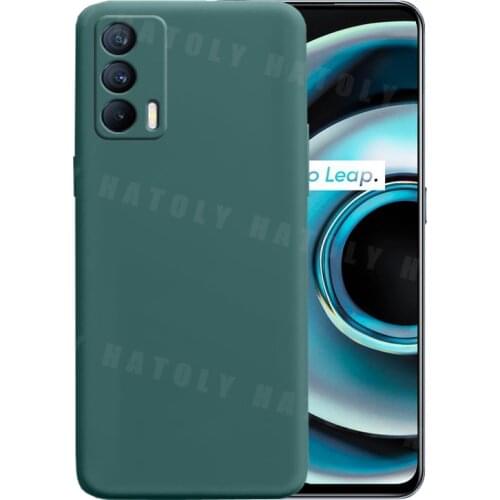 For Realme Q3 Pro Case For Realme Q3 Pro Cover Shockproof Original Liquid Silicone TPU Protetcive Phone Bumper For Realme Q3 Pro