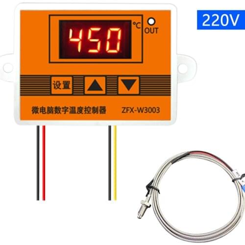 ZFX-W3003 Digital Temperature Controller Intelligent Microcomputer Temp Control Thermostat for Freezer Fridge Hatching