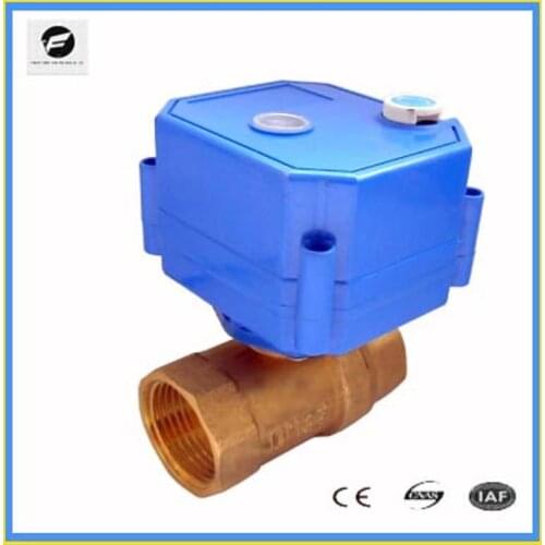CWX-25S DN8 DN15 DN20 DN25 DN32 2-way brass motorized ball valve with manual override and position indicator DC12/24v CR01 2wire
