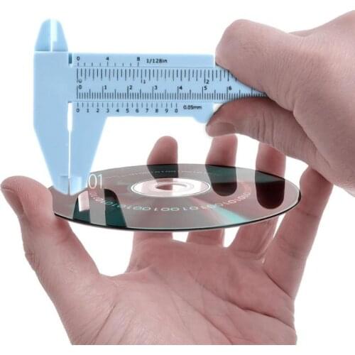 DIY Double Scale Plastic Vernier Caliper Mini Ruler Student Measuring Tool Support Dropshipping