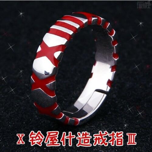 Anime Tokyo Ghoul JUZO SUZUYA REI Adjustable 925 Sterling Silver Finger Ring Women Men Cosplay Rings Jewelry Accessory Xmas Gift