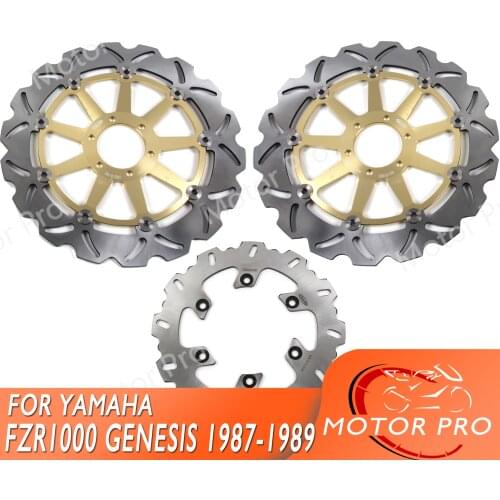 For Yamaha FZR 1000 GENESIS 1987 1988 1989 Front Rear Brake Disc Disk Rotor Kit Motorcycle Accessories FZR1000 EXUP XJR 1200