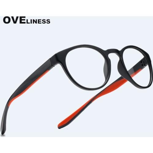 2020 Retro mens eyeglasses Round eye glasses frame men Optical Myopia Prescription Clear glasses Male full TR90 eyewear frames