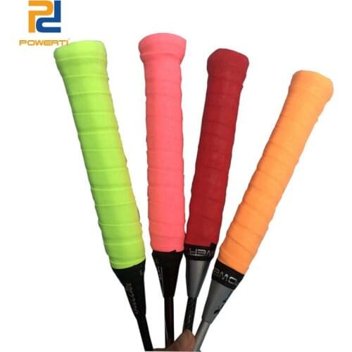 POWERTI 12pcs/lot Tennis Overgrips-Frosted Dry Sweat Flexible Grip Badminton Overgrips Tennis Accessories