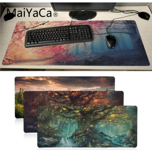 MaiYaCa New Arrivals Landscape Tree mouse pad gamer play mats Large Gaming Mouse Pad Gamer Decorate Your Desk at Home And Office