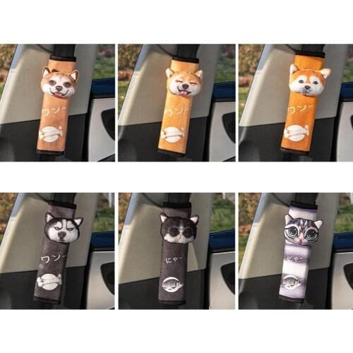 New Product Creative Shoulder Pad Rubber Band Fastener Tape Design PP Cotton Car Seat Belt Covers Shoulder for Car