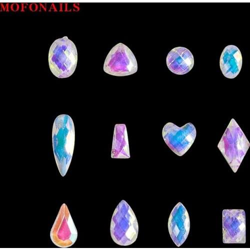 Flat-Back Nail Jewelry Rhinestone Heart-shape Diamond 3D Nail Crystals Jewelry Art Decoration 200pcs/lot Tips Jewelry Accessory