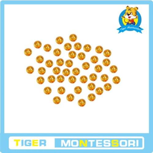 Professional montessori material wooden educational toy mathematics 45 Golden Bead Units