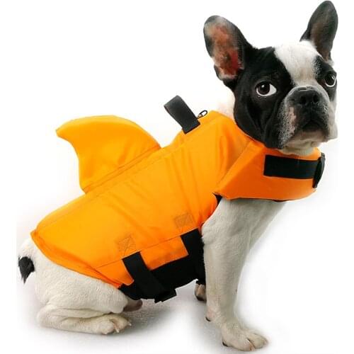 Dog Surfing Swimming Dog Life Vest Summer Shark Pet Safety Cloth Breathable for French Bulldog Dog Supplies