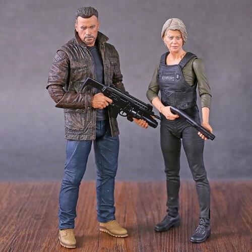 Terminator 6 Dark Fate T-800 / Sarah Conner Action Figure Joint Movable Model NECA Toy