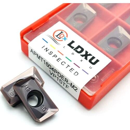 APMT1604 M2 VP15TF APMT1604 H2 VP15TF APMT1135 M2 VP15TFCarbide End Milling Tool CNC Milling Insert APMT1604PDER Turning Insert
