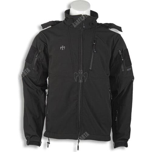 TURKISH TACTICAL JACKET SOFTSHELL BLACK