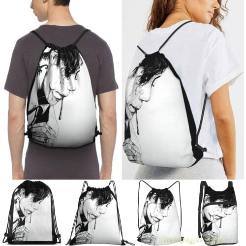 Frank Iero Men Purpose Drawstring Backpack Bags Women Outdoor Travel Backpacks Gym Training Swimming Fitness Bag