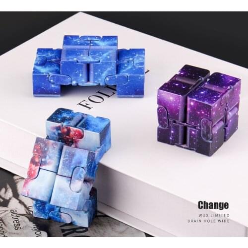 Magic Infinity Cube Hand Mini Toy Finger Anti Stress Relief Endless Cube Blocks for Children Kids Funny Antistress Sensory Toys