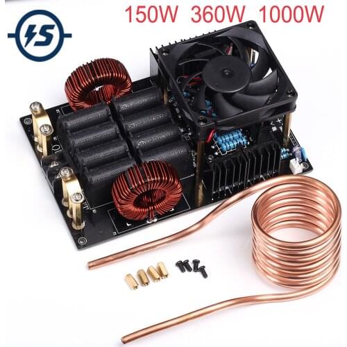 High Voltage Generator DC 5-40V 150W 360W 1000W High Frequency Low Voltage ZVS Induction Heater Board With Coil for Melt Metals