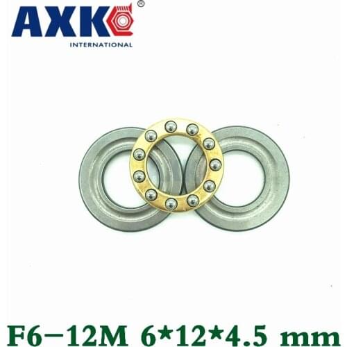 10pcs/lot Axk F6-12m 6mm X 12mm X 4.5mm 6x12x4.5 Mm Axial Ball Thrust Bearing Brand New