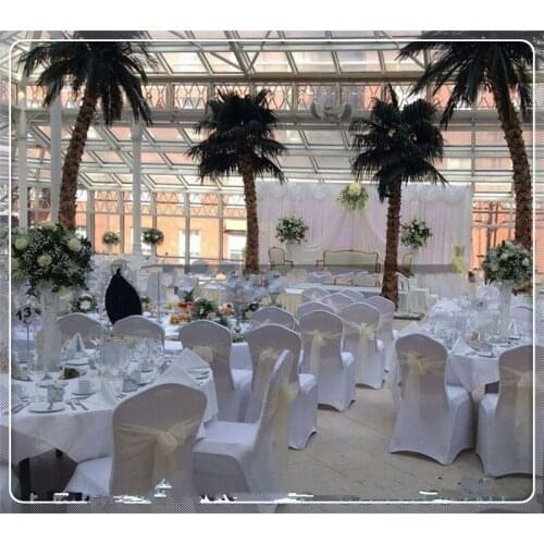 100pcs ivory cover chair sash Chair Bow Banquet Chair Sash for Weddings