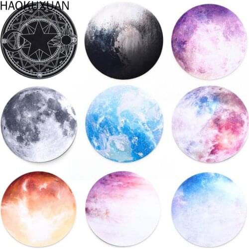 2021 New Planets Mouse Pads Non-slip Circular Gaming Games Pvc Laptop Office Supplies Environmental Protection EVA Soft
