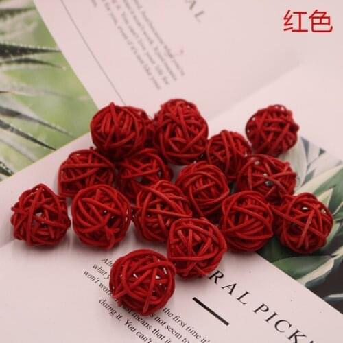 6@# 1Pcs/3Cm Kawaii Garden Rattan Ball Decorative Stakes & Wind Spinners Yard Planter Colorfulstakes Indoor and Outdoor Decor