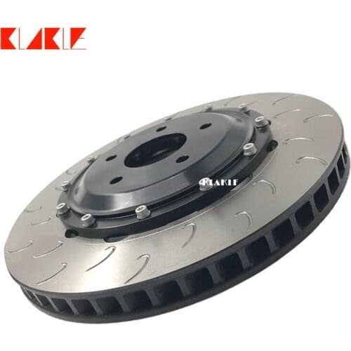 KLAKLE Car Accessories Brake System Brake Disc 380*34MM J Hook Design Rotors With Rotor Center For Audi Q7/Q5/S3/A4/A6/A7