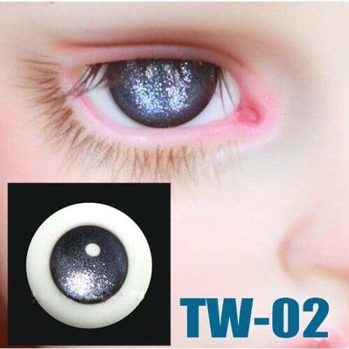 Bjd Doll eyes shining No Eye pupil hand made glass safety eyes for 1/3 1/4 BJD SD DD MSD doll eyes doll accessories TW-02