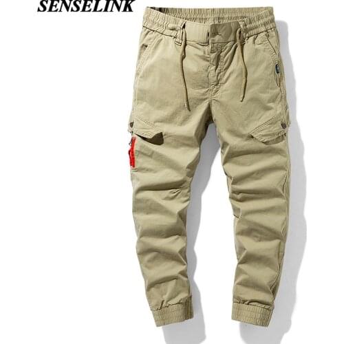 Men Cargo Pants Summer New Khaki Outdoor Tactical Pants Casual Loose Multi Pocket Jogging Cargo Pants Men Large Size 29-38