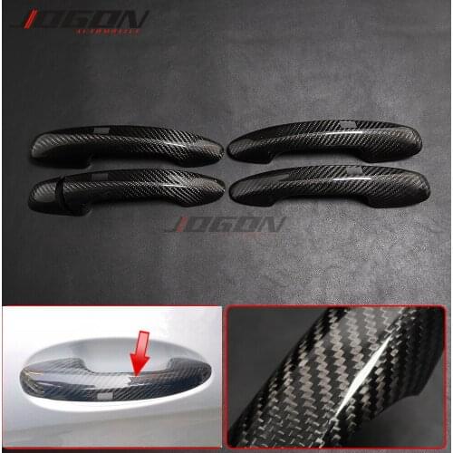 For Mercedes Benz C Class Coupe W205 C180 C200 C250 C300 C350 C450 C43 C63 Real Carbon Fiber Exterior Door Handle Cover