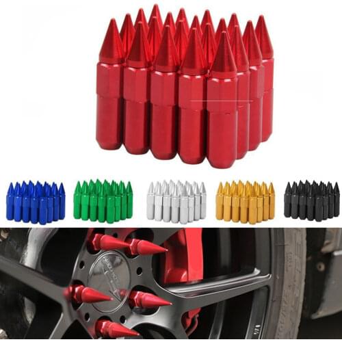 Rims Lug Nuts Racing 20Pcs 12X1.5 Spiked Aluminum 60MM Extended Tuner Wheels