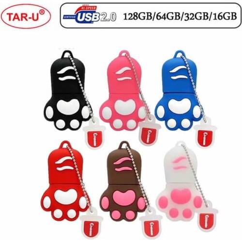 Hot Cartoon Claw Usb Flash Drive 4GB 8GB Cats Claw Pendrive 32GB 16GB Gift USB Disk