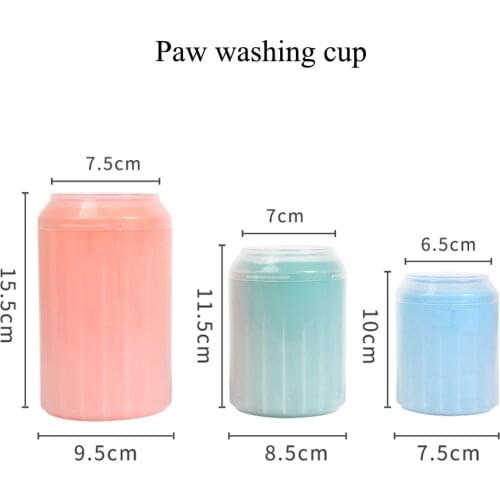 Dog Paw Cleaner Cup Soft Silicone For Small Dog Portable Outdoor Pet Foot Washer Paw Clean Brush Wash Foot Cleaning Pet Product