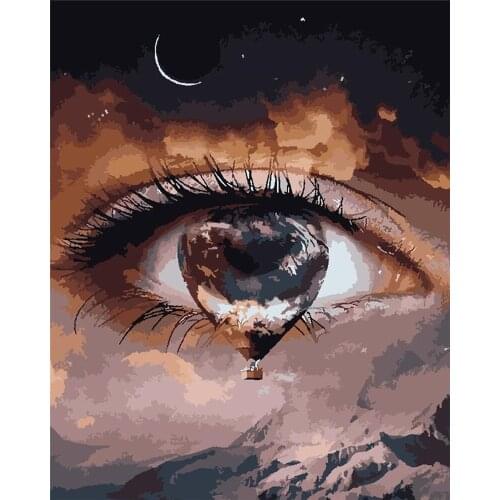 5D DIY Poured Glue Diamond Painting Kits Scalloped Edge Handcraft Art Drawing On Canvas Gift Pictures Portrait Kits Home Decor