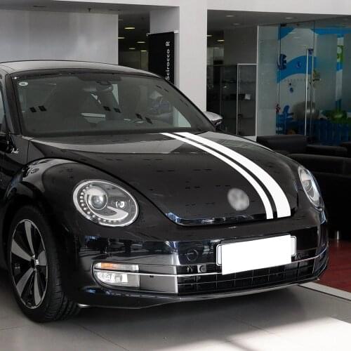 Car Styling Set of Car Hood Line Bonnet Roof Rear Stripes Sticker Body Decal for Volkswagen Beetle Accessories 2011-2018