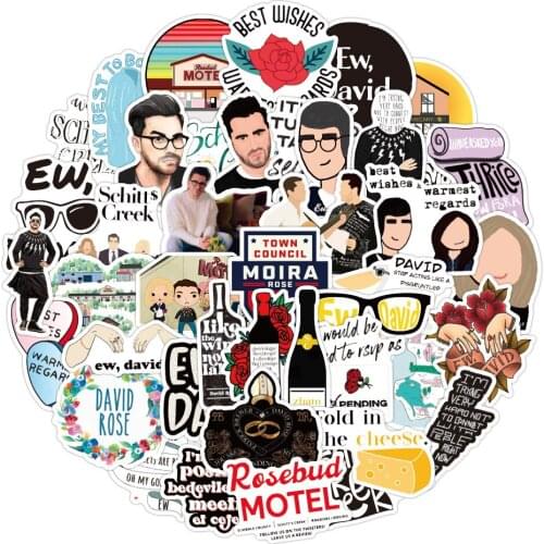 10/50Pcs Schitts Creek Stickers for Laptop Skateboard Izuku Midoriya Might Boku No Hero Academia Character Decals