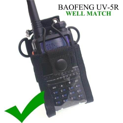 Nylon Holder Case Multi-functional Portable Radio Holster for BaoFeng UV-5R Walkie Talkie
