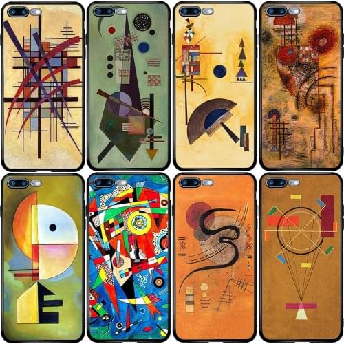 Phone Case for Xiaomi Redmi Note 10 9 9S 9A 8 8T 7 6 7A 6A 5A 5 A1 A2 A3 Pro Max Plus Lite Wassily Kandinsky