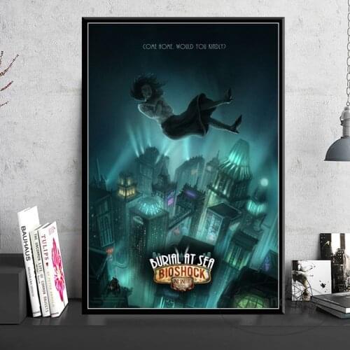 Bioshock Rapture Video Game Posters And Prints Canvas Painting Wall Pictures For Living Room Art Decorative Home Decor Cuadros
