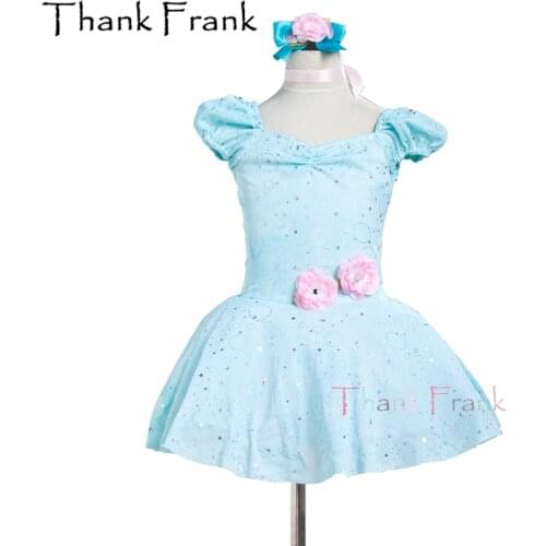Princess Puff Sleeve Tutu Ballet Dress For Girls Women Flower Sequin Professional Dance Costume Kids Adult Evening Vestidos C458