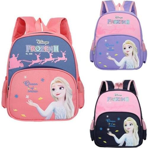 Frozen Princess Backpack Cartoon Children School Bag For Kids Girls Pink Lovely 3-5Years Backpack Disney Rucksack Travel Bag