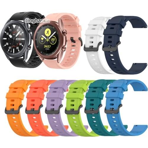 Soft Silicone Watch Strap Band For Samsung Galaxy Watch 3 41mm 45mm / 42mm 46mm / Gear S3 strap