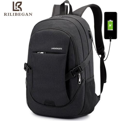 Quality Large Capacity USB Charging Men Backpack 16 Inch Laptop Backpack for Men Computer Male Bag Business Travel Backpack